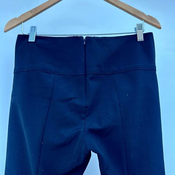 Veronica Beard Scuba Slim-Fit Pants Black Size 8 High-Rise Cropped Trousers - Picture 10 of 12